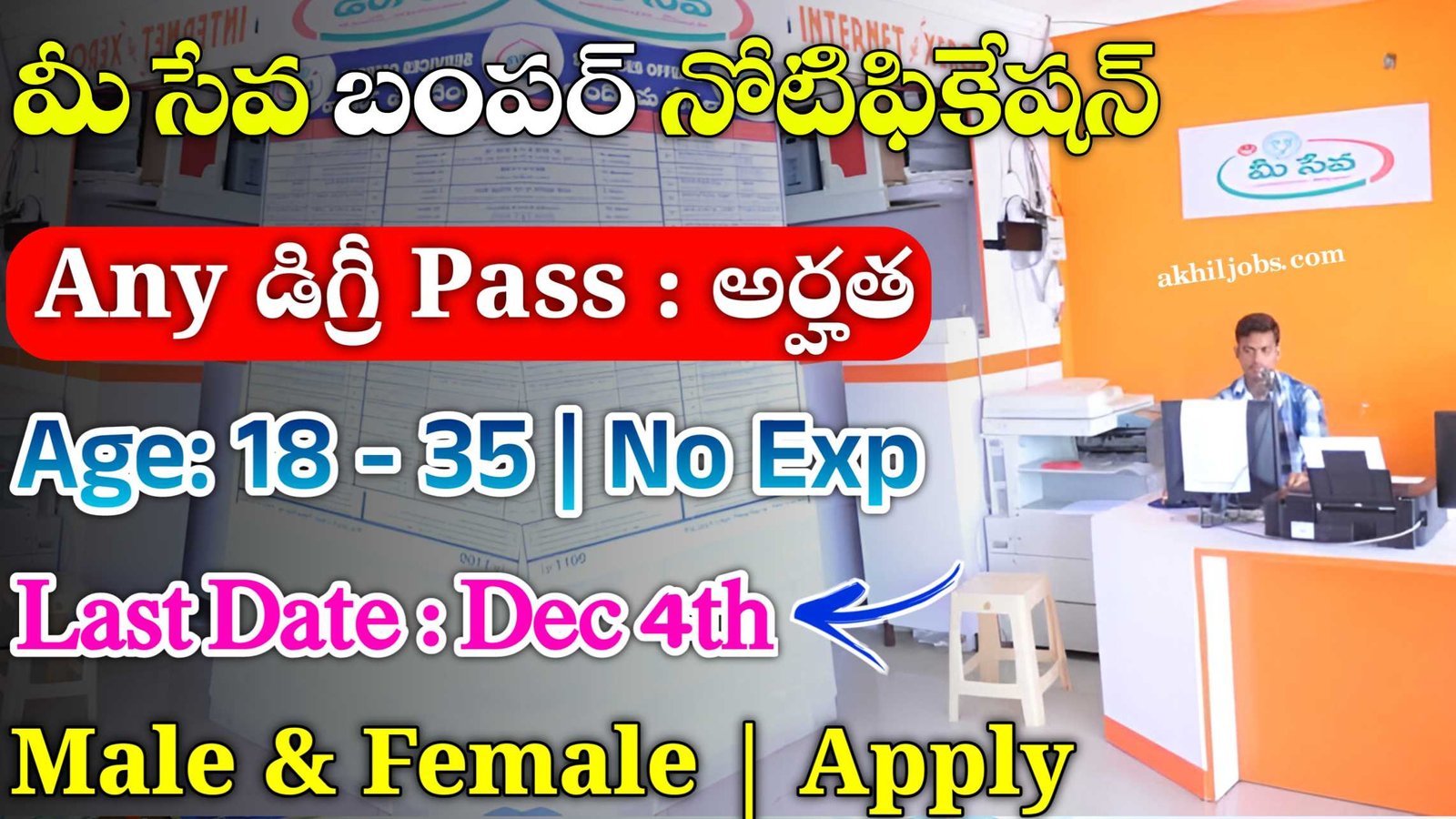 MeeSeva Recruitment 2024