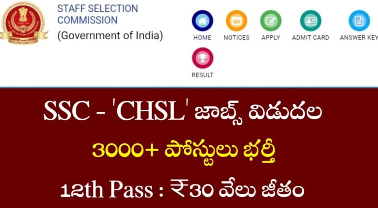 SSC CHSL Notification 2025