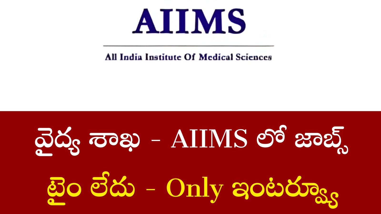 AIIMS Bibinagar Recruitment 2025