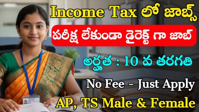 Income Tax Assistant Recruitment 2025