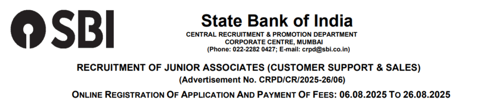 SBI 5180 Clerk Jobs Recruitment 2025