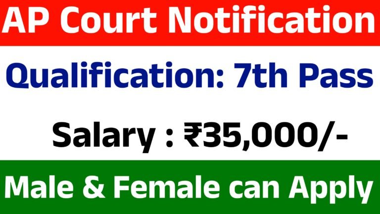 AP Court Clerk Recruitment 2025