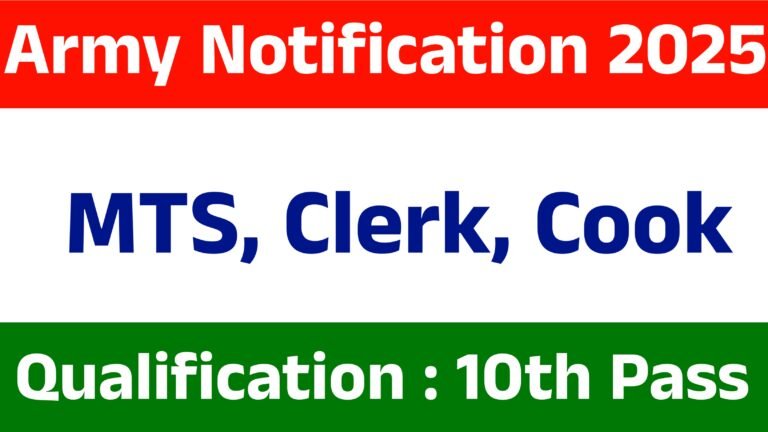Indian Army Group C Recruitment 2025