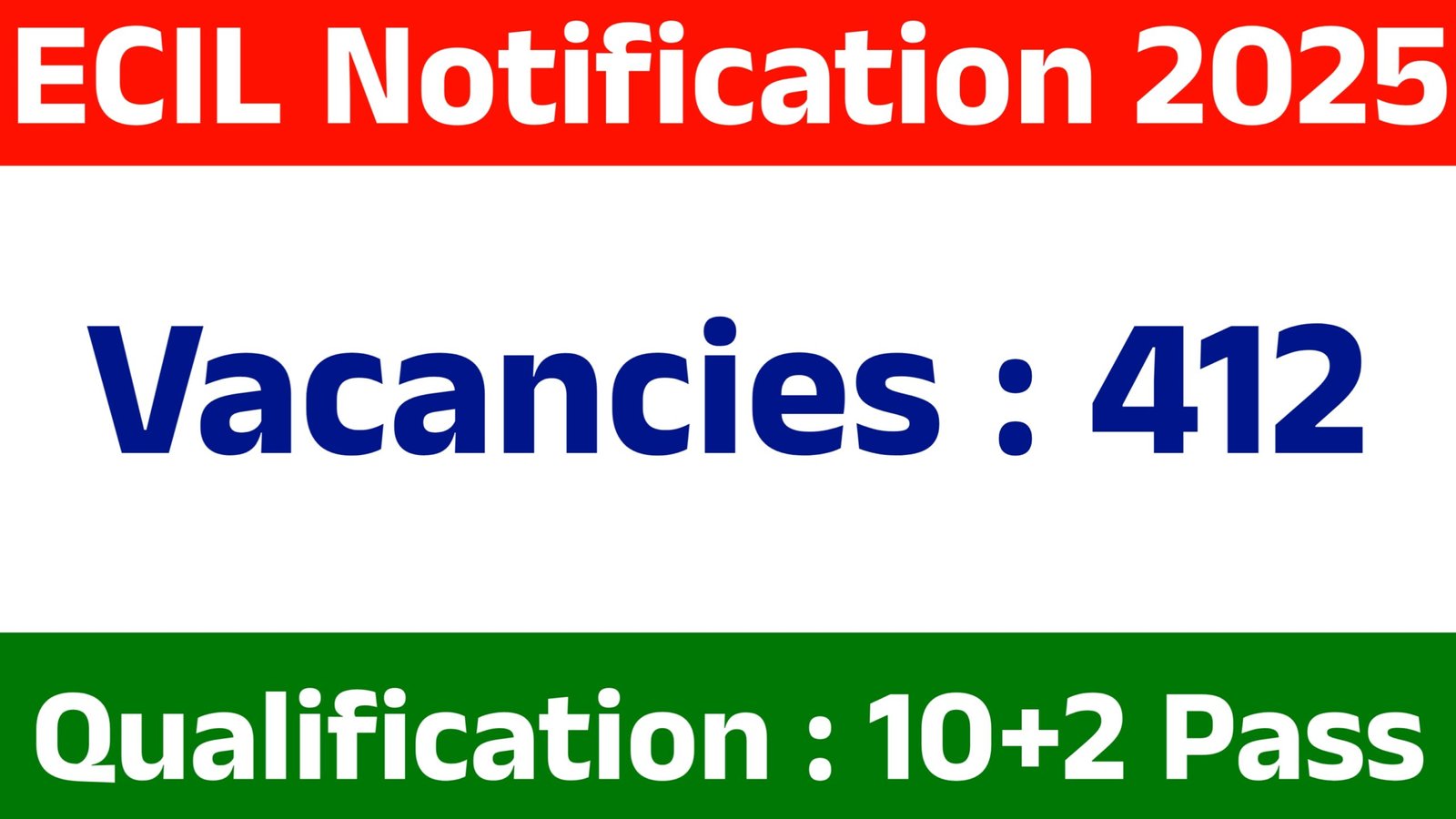 ECIL 412 Jobs Recruitment 2025