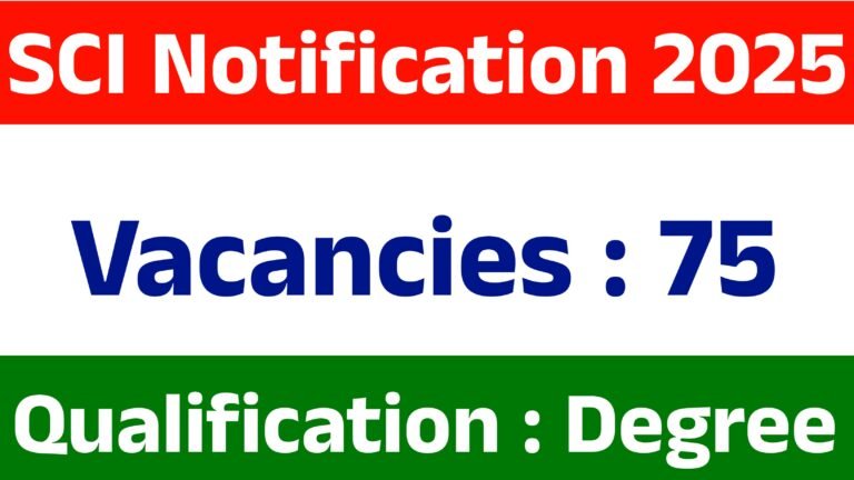 SCI Recruitment 2025
