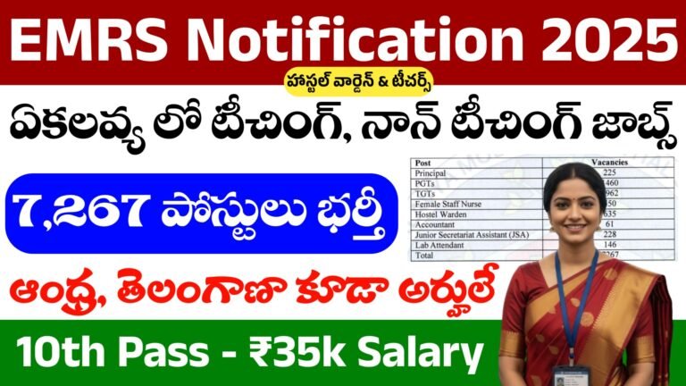 EMRS Recruitment 2025
