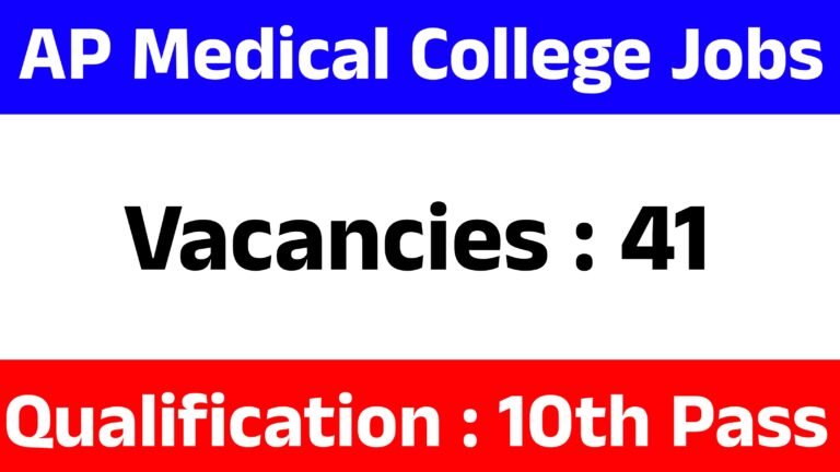 AP Medical College Jobs 2025