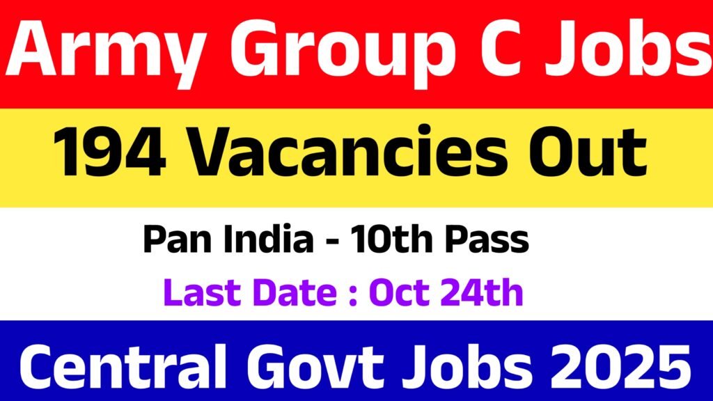Army DG EME Group C Recruitment 2025