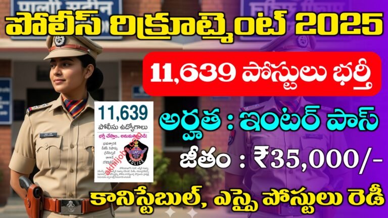 AP Police 11639 Jobs 2025