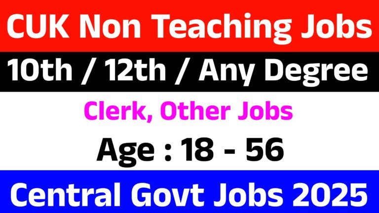 CUK Recruitment 2025