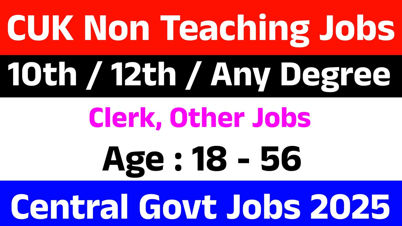 CUK Recruitment 2025