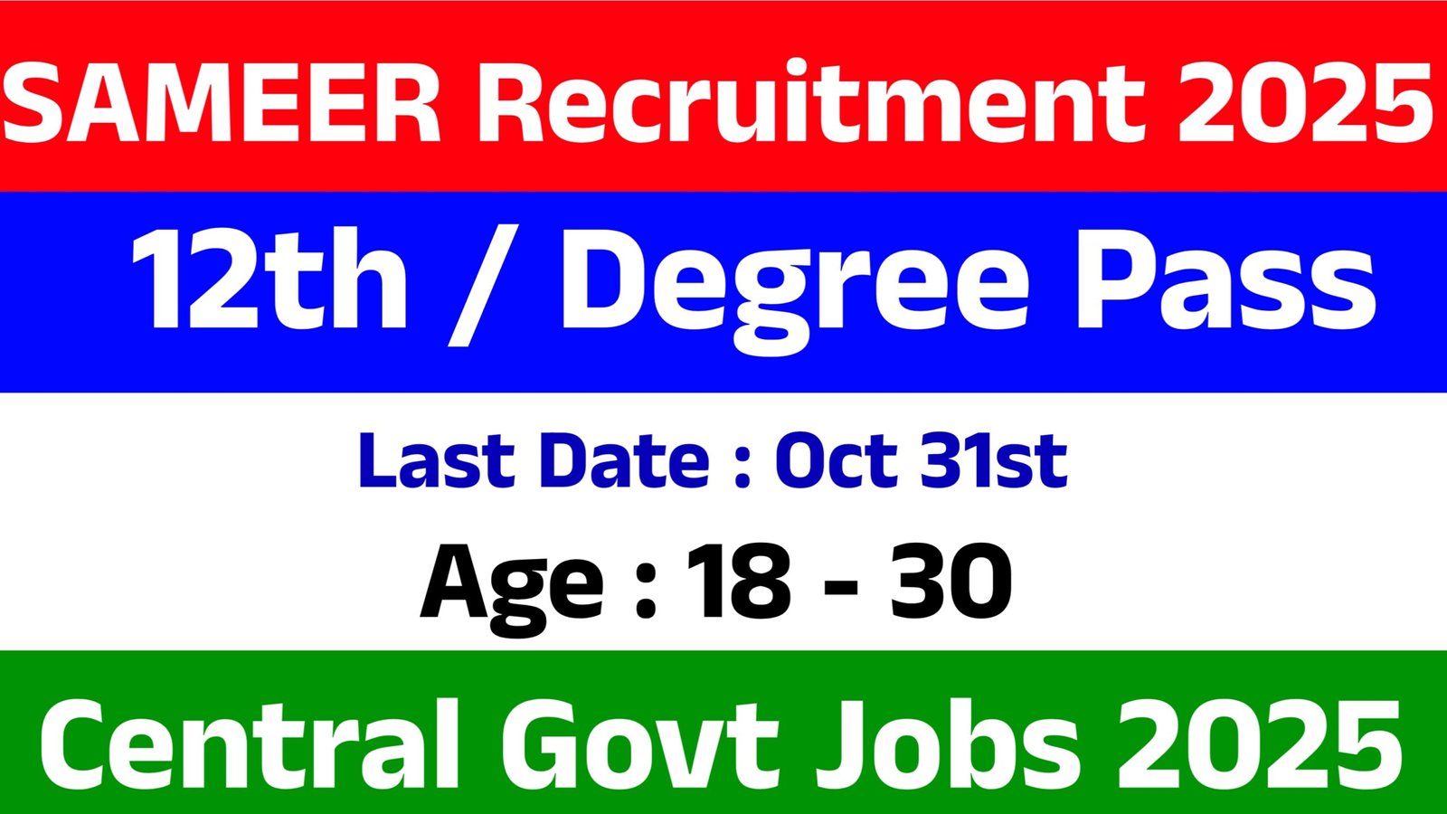 SAMEER Recruitment 2025