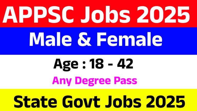 APPSC Junior Accountant Jobs 2025