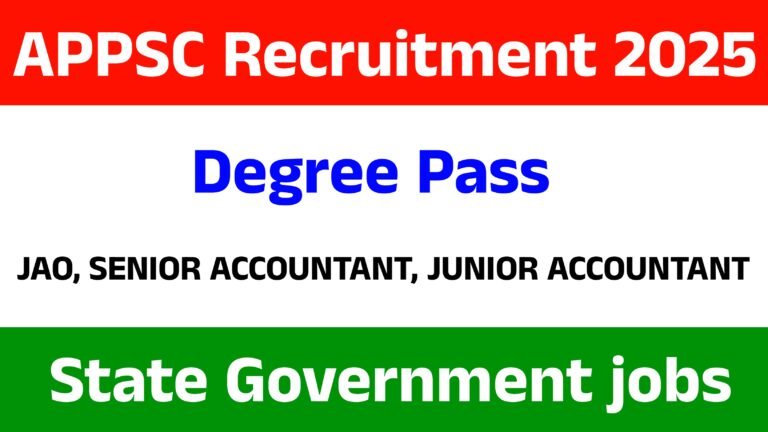 APPSC Recruitment 2025