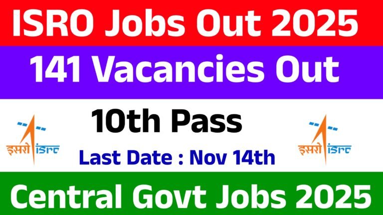 ISRO Assistant Recruitment 2025
