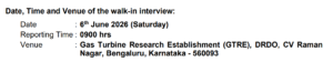 DRDO GTRE Apprentice Recruitment 2026