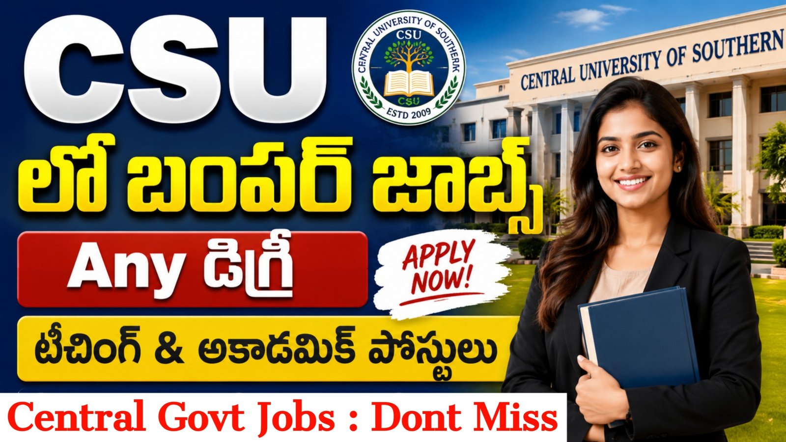 CSU Delhi Recruitment 2026