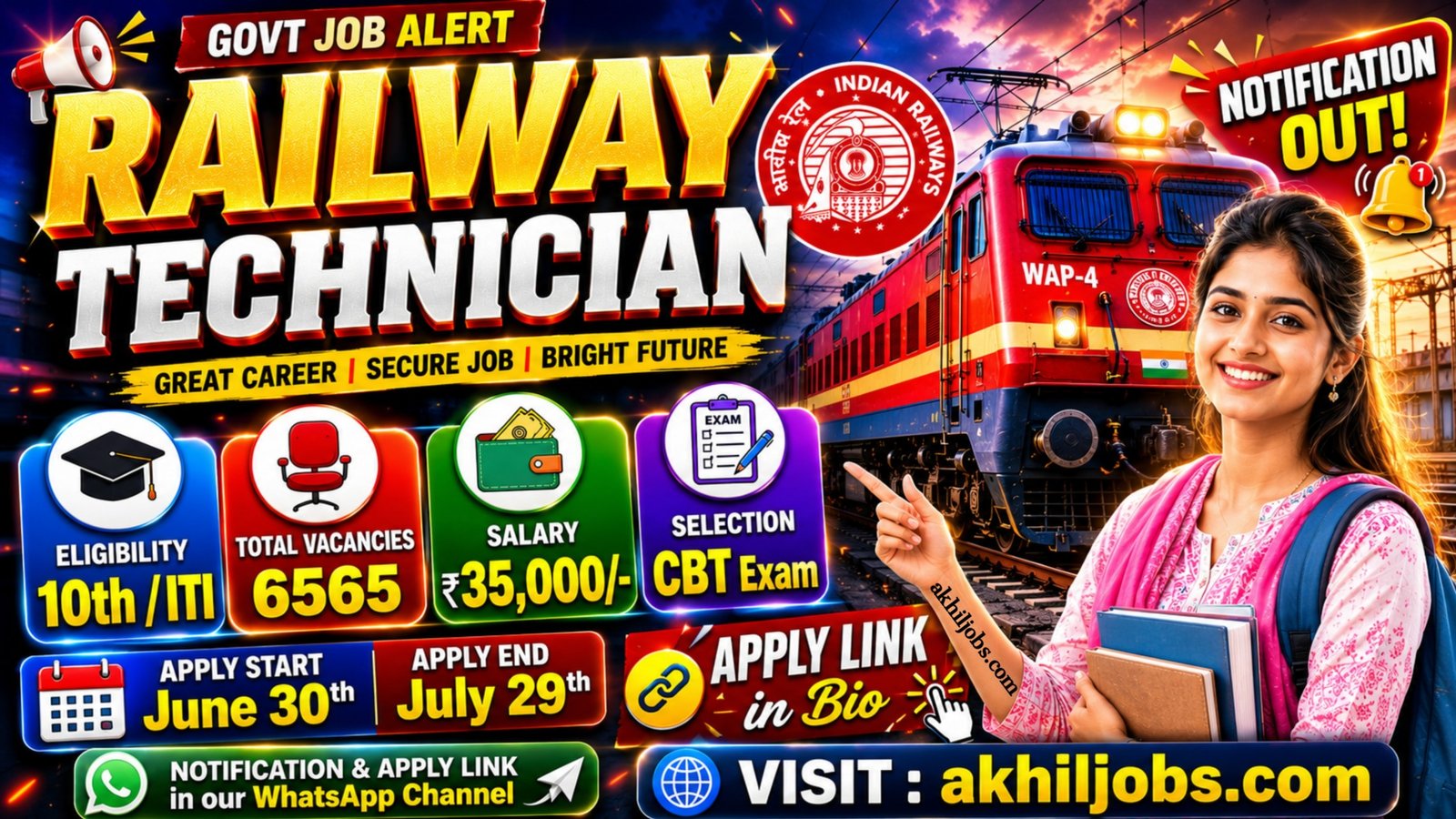 Railway Technician Notification 2026
