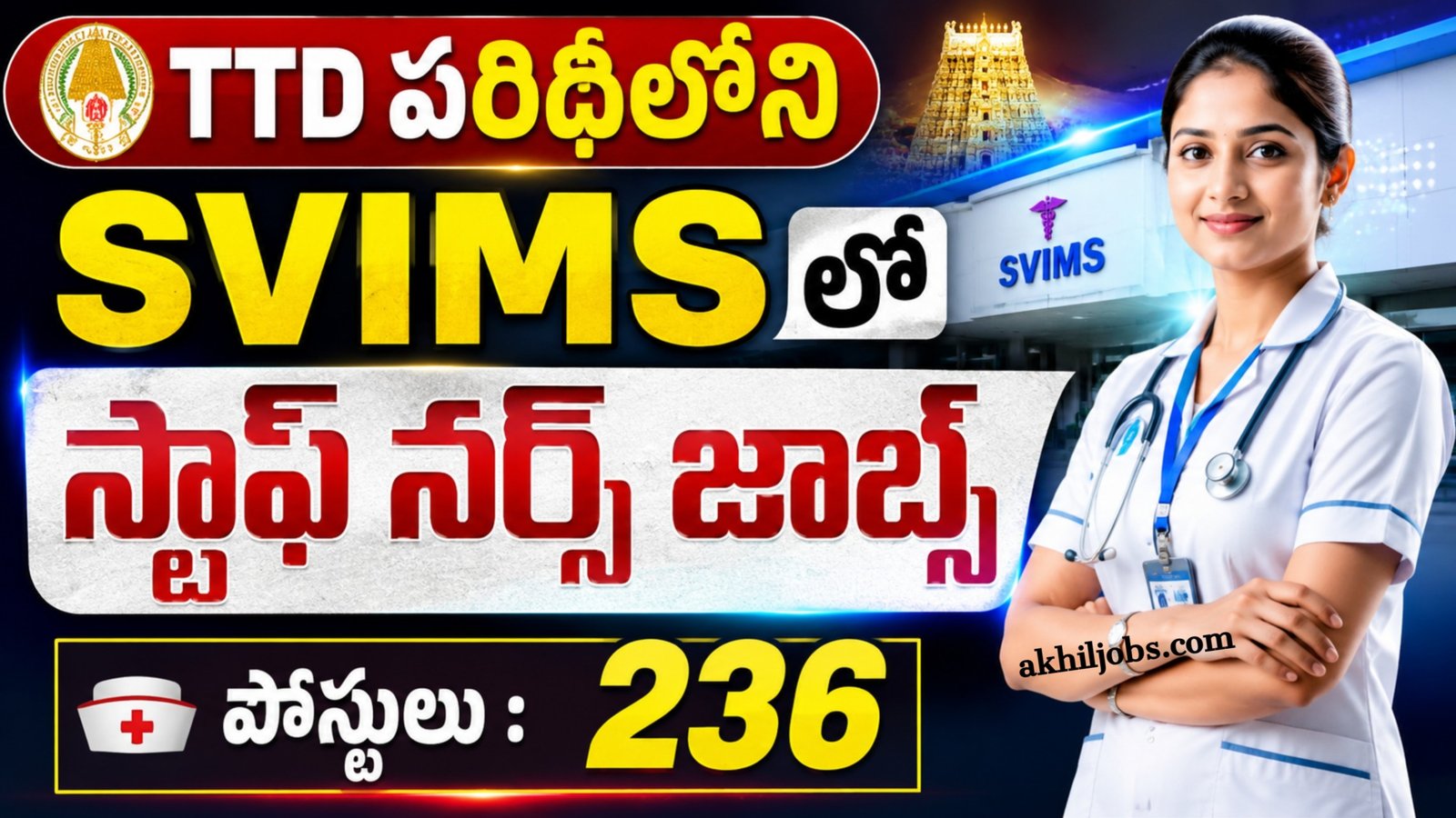 SVIMS Staff Nurse Notification 2026