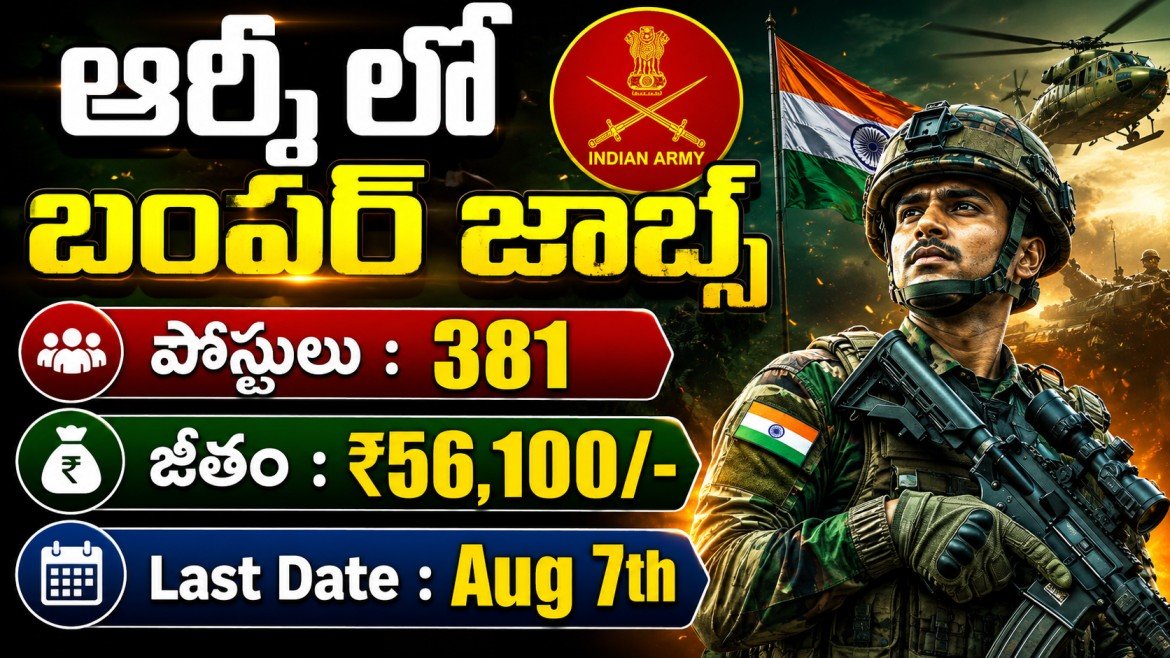 ARMY SSC Tech Recruitment 2026
