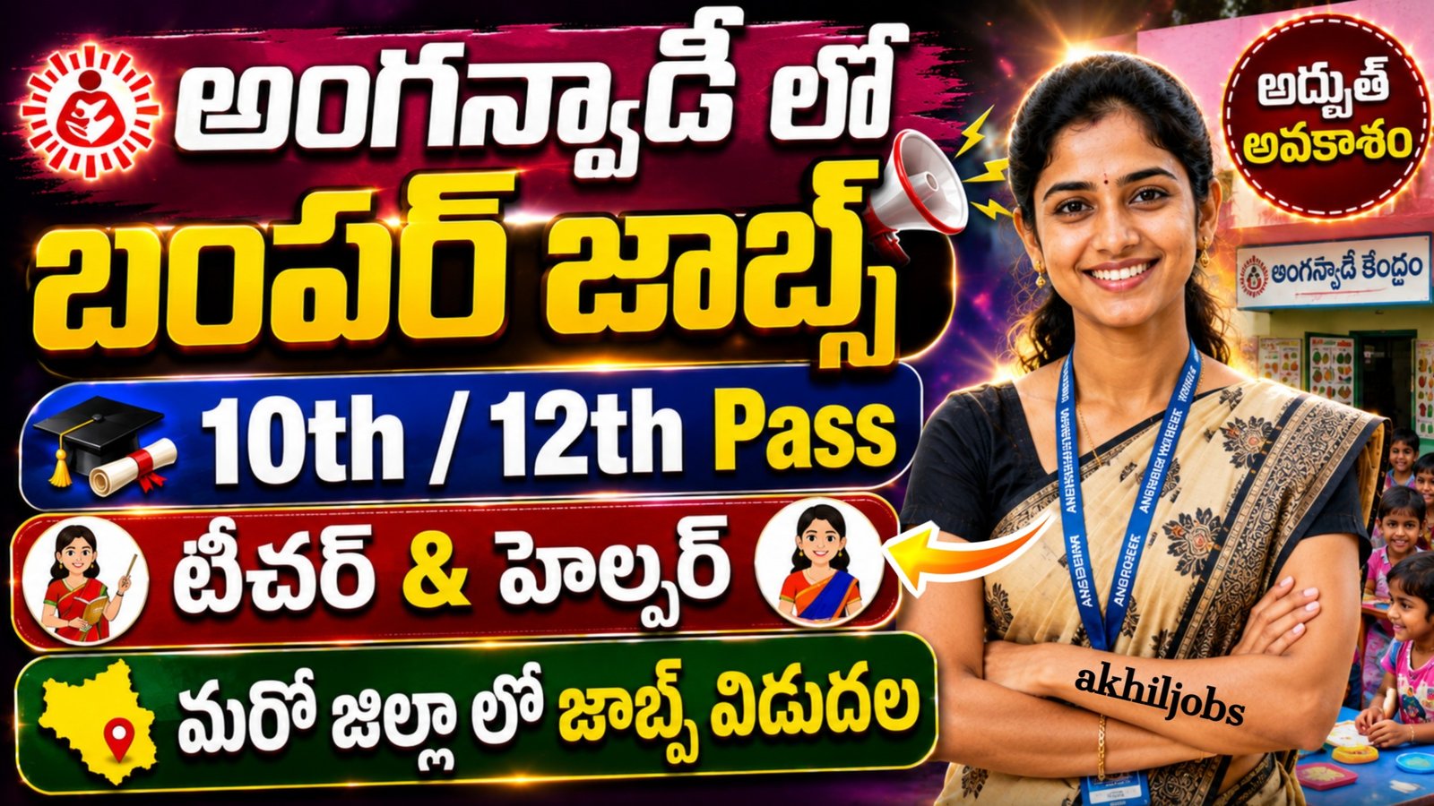Anganwadi Siddipet Recruitment 2026