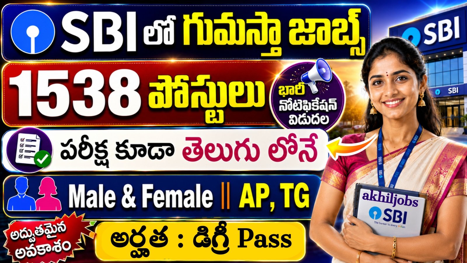 SBI 1538 Vacancies Out 2026