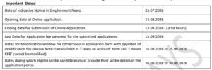 Railway JE Notification 2026