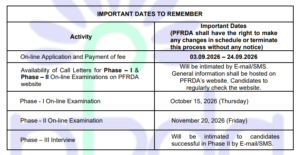 PFRDA Officer Grade A Recruitment 2026